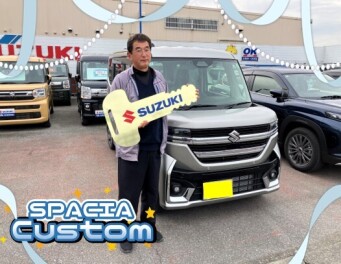 スペーシアカスタムご納車‼おめでとうございます(^^♪